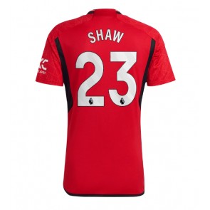 Manchester United Luke Shaw #23 Replika Hjemmebanetrøje 2023-24 Kortærmet